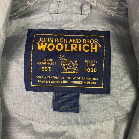 NWT Woolrich Pack It Vest Windbreaker Packable Men's Large Gray Hiking running - Picture 9 of 13